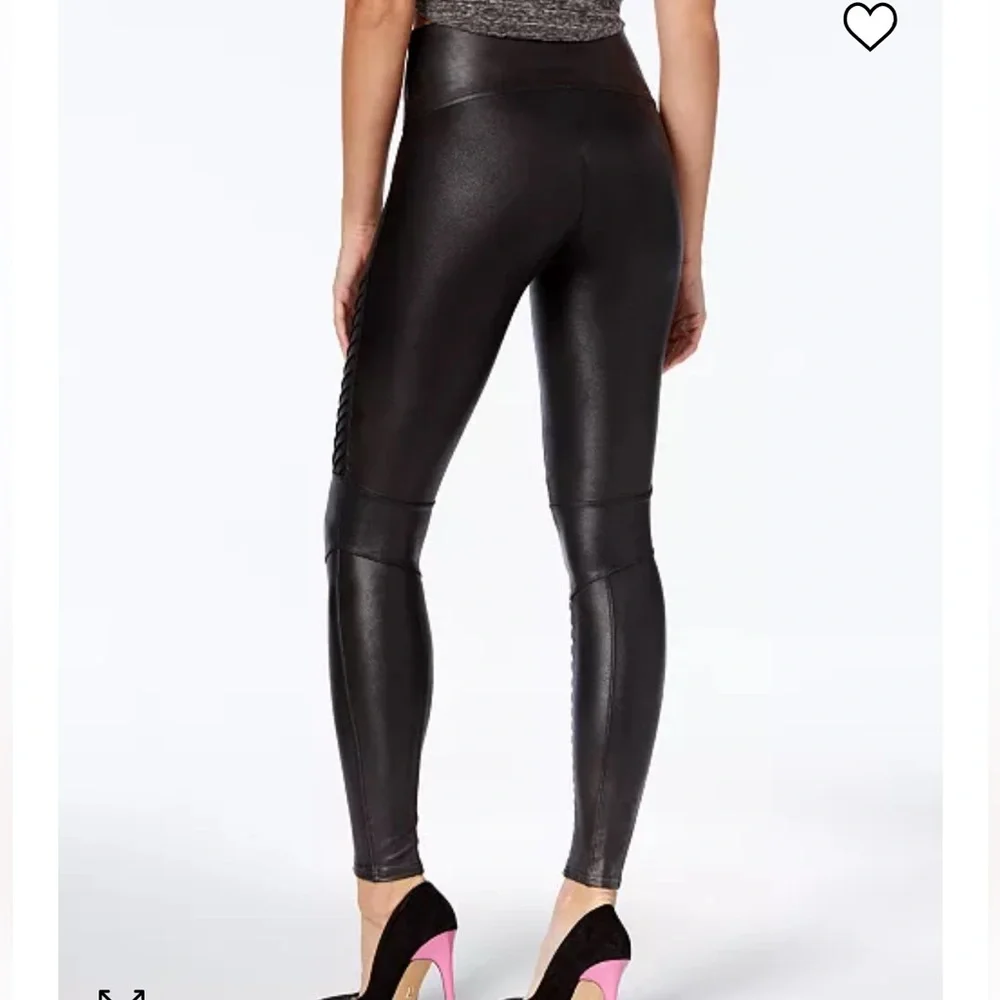 Spanx Faux Leather Moto Leggings Size XS - Picture 10 of 10